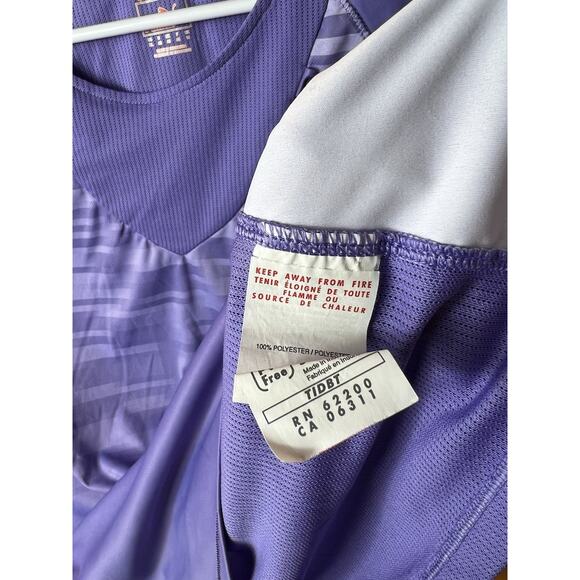 PUMA Sport Running Top Women's Size XL Black Short Sleeve Open Shoulder - Picture 7 of 9